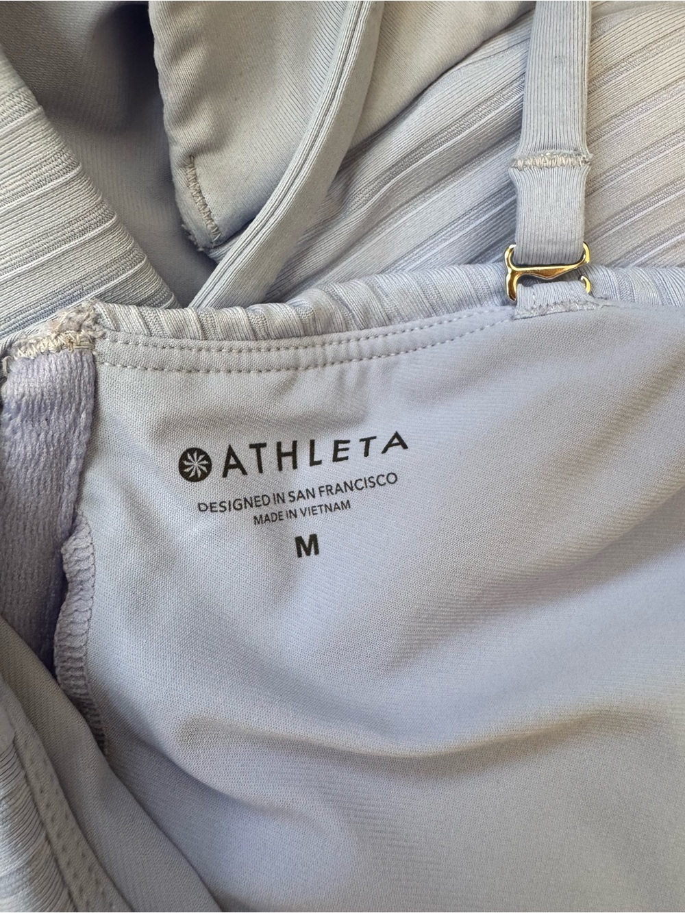 ATHLETA Rib Asym Bikini Top M - Picture 6 of 7
